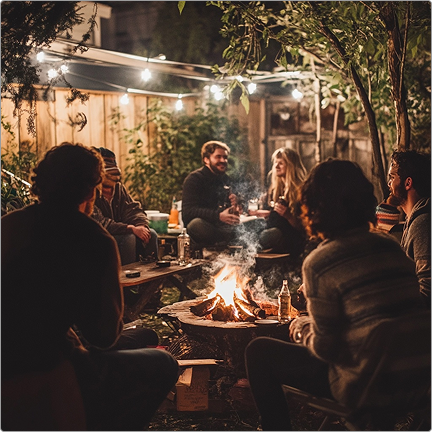 Eveniment coliving în aer liber